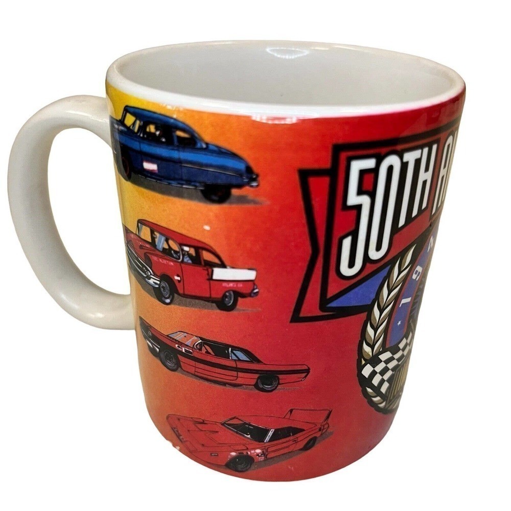 VINTAGE Nascar Mug 50th Anniversary 1948 1998 Collectors - Picture 4 of 9